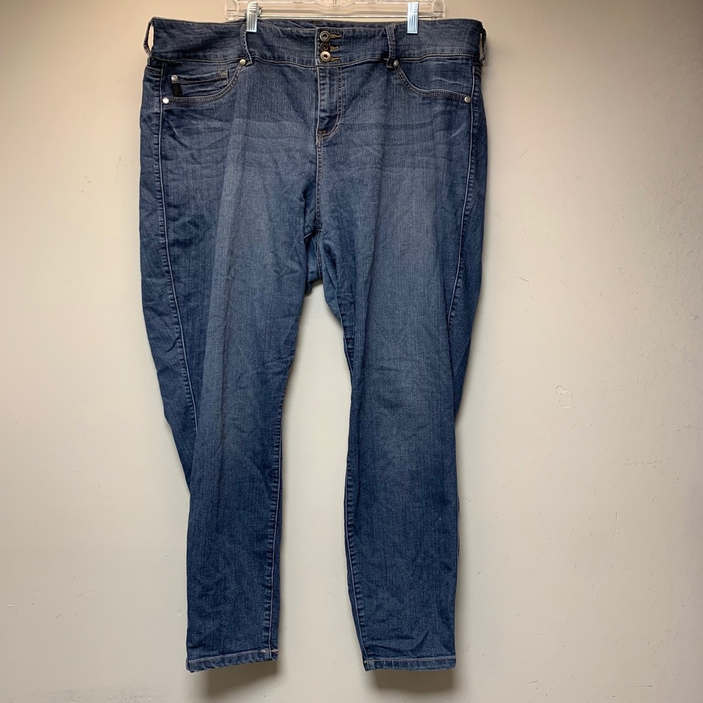 Torrid Denim Jeans Womens 24T Blue Excellent High Rise Skinny Tall Stretch